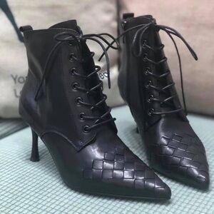 Korean Designer Real Leather BV-style Boots